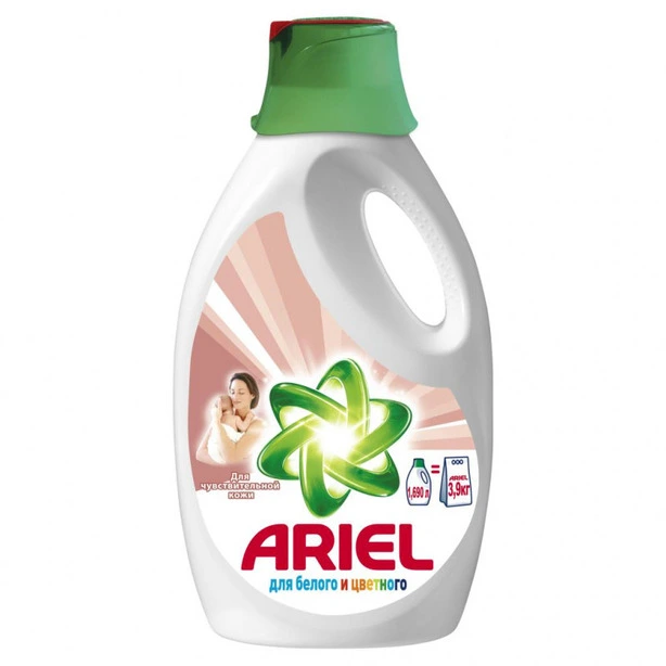 Рідкий пральний порошок Ariel Color 2х1,95 л (81693451)