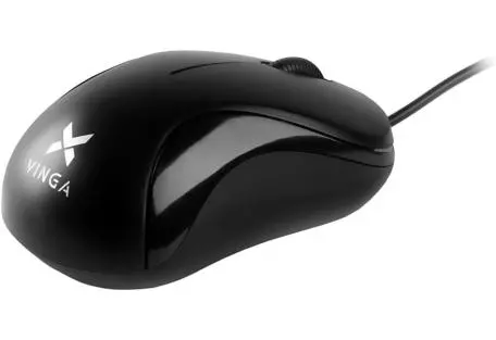 Комп'ютерна миша Vinga провідна USB black - gray (MS-882)