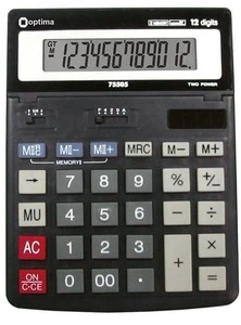Калькулятор настільний Optima, 12 розрядів, розмір 200*150*27 мм
