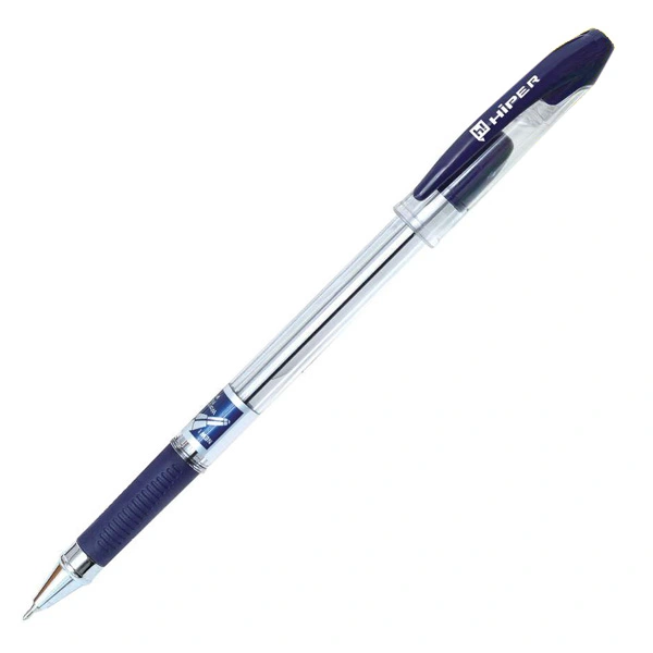 Ручка масляна Hiper Max Writer чорнило синє 0.7 мм пластик (HO-335)