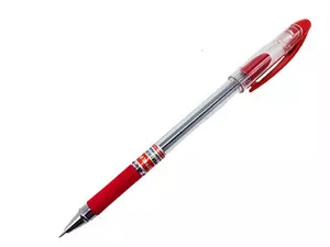 Ручка масляна Hiper Max Writer чорнило червоне 0.7 мм пластик (HO-335)