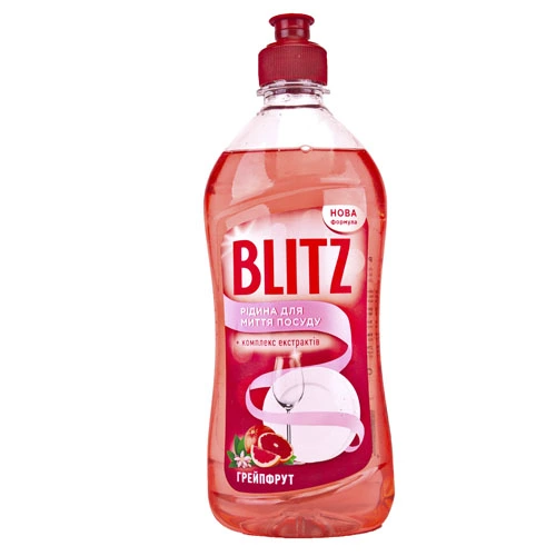Засіб для миття посуду BLITZ Грейпфрут 500 мл ПЕТ пляшка (210000421)
