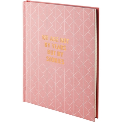 Зошит офісний Axent Stories А5 96 арк. клітинка тверда обкладинка рожева (8444-10-А)