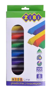 Пластилін дитячий 8 кольорів, 200гр, ZB6226, ZiBi Kids Line