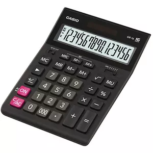 Калькулятор настільний 16-розрядний Casio GR-16-W-EP, широкоформатний дисплей, 210*155*34,5