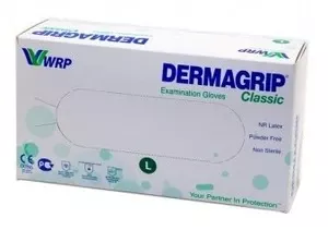 Рукавиці нітрилові Dermagrip нестерильні без пудри L 100 шт/уп   (D1503-17)