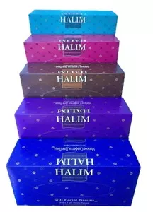 Серветки косметичні Halim в коробці 22х19,5 см 2-х шарові 100шт/уп (14202)