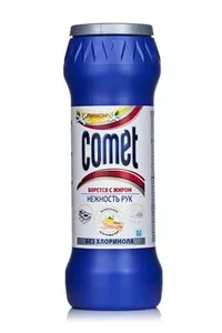 Порошок для чищення з дезинфікуючими властивостями COMET Лимон без хлорінолу у банці  475 г (2702927)