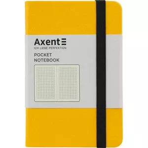 Блокнот Axent Partner 95х140мм 96 арк. клітинка тверда палітурка жовта (8301-08-A)