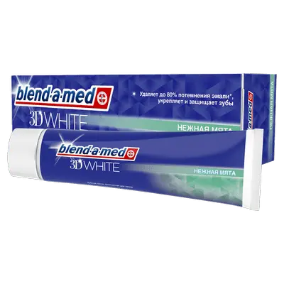 Зубна паста Blend-a-med 3d white ніжна м'ята 100 мл. (81672545)